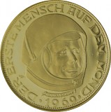 Medaille 50 Lunare Der erste Mensch auf dem Mond 6,33g Gold PP 1969