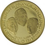 Medaille Die erste Mondlandung Apollo 11- 6,3g Gold PP 1969