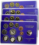 4x DM Kursmünzen Set (D,F,G,J) mit je 12,68 DM 1985 - 1987