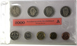 DM Kursmünzen Set (A) mit 12,68 DM 2000