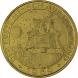 Medaille Der erste Mensch auf dem Mond Apollo 11 - 3,13g Gold 1969