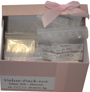 Value pack eco ‘Silber Medaillen 999‘ min. 500g Silber