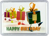 Goldbarren 1g - 'Happy Birthday'