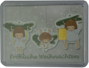 Goldbarren 1g - 'Fröhliche Weihnachten'