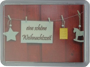 Goldbarren 1g - 'Eine schöne Weihnachtszeit'