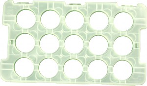 China Panda Platic Sheet für 15 x 30g/1oz Silber - leer