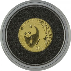 China Panda 1/20oz Gold - 2002
