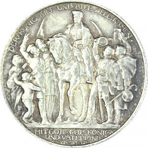 2 Mark Kaiserreich Befreiungskriege 10g Silber - 1913 2 Mark Kaiserreich Befreiungskriege 10g Silber - 1913