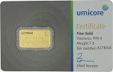 Goldbarren 5g - Umicore
