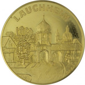 Medaille Lauchheim Deutschordensstadt – 3,9g Gold Medaille Lauchheim Deutschordensstadt – 3,9g Gold