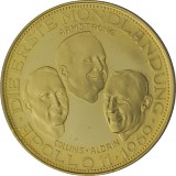 Medaille Die erste Mondlandung Apollo 11- 9,4g Gold 1969