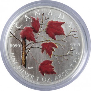 Maple Leaf 1 Unze Silber - coloriert Maple Leaf 1 Unze Silber - coloriert