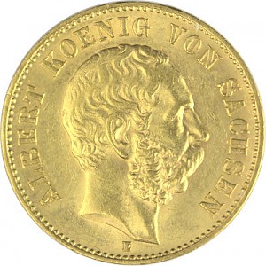 20 Mark Albert König von Sachsen 7,16g Gold (1894, 1895)