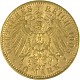 10 Mark Friedrich August III. König von Sachsen 3,58g Gold - (1905 - 1912)