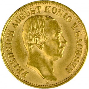 10 Mark Friedrich August III. König von Sachsen 3,58g Gold - (1905 - 1912)