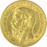 10 Mark Friedrich I Grossherzog von Baden 3,58g Gold (1890 - 1902)