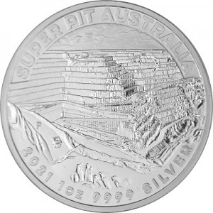 Australien Super Pit 1oz Silber - 2021