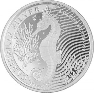 Barbados Seepferdchen 1oz Silber - 2023 Barbados Seepferdchen 1oz Silber - 2023