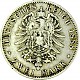 2 Mark Kaiserreich Wilhelm II Deutscher Kaiser 10g Silber - 1888
