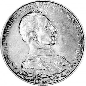 2 Mark Kaiserreich Wilhelm II Deutscher Kaiser Regierungsjubiläum 10g Silber - 1913 2 Mark Kaiserreich Wilhelm II Deutscher Kaiser Regierungsjubiläum 10g Silber - 1913