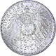 2 Mark Kaiserreich Albert Koenig von Sachsen 10g Silber (1891 - 1913)