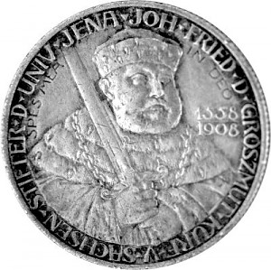2 Mark Kaiserreich 350 Jahre Universität Jena 10g Silber - 1908 2 Mark Kaiserreich 350 Jahre Universität Jena 10g Silber - 1908