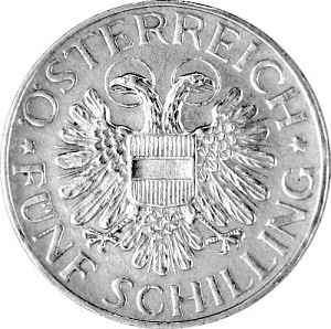 5 Schilling 12,53g Silber (1934 - 1936)