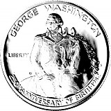 ½ US Dollar George Washington 11,25g Silber - 1982