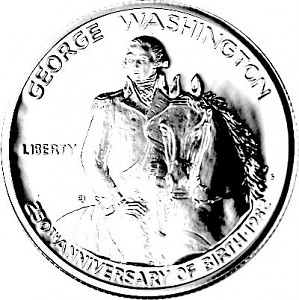 ½ US Dollar George Washington 11,25g Silber - 1982 ½ US Dollar George Washington 11,25g Silber - 1982