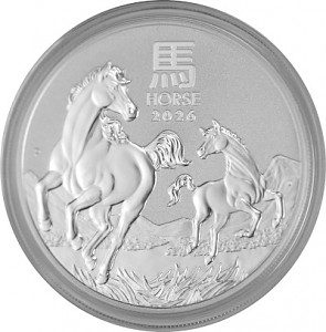 Australien Lunar III Pferd 1oz Silber - 2026 (regelbesteuert)