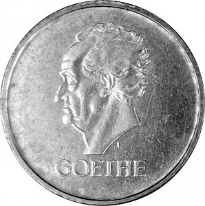 3 Reichsmark Weimarer Republik Johann W. von Goethe 7,5g Silber - 1932