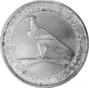 3 Reichsmark Weimarer Republik Rheinlandräumung 7,5g Silber - 1930