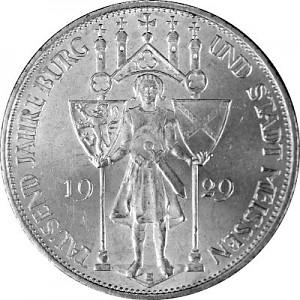 3 Reichsmark Weimarer Republik Meissen 7,5g Silber - 1929 3 Reichsmark Weimarer Republik Meissen 7,5g Silber - 1929