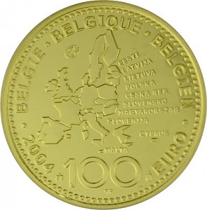 100 Euro 1/2oz Gold Belgien - 2004