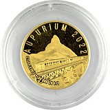 25 Dollar Salomon Islands Aupurium Glacier Express 1/4oz Gold - 2022