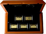 5 Dollar Fiji Premium Size Goldbarren - Australian Investment Collection 5x1g - 2019