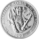 Koala 1/4oz Platin - div. Jahre diff.