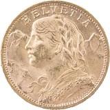 20 Schweizer Franken Vreneli 5,81g Gold