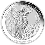 Kookaburra 1kg Silber - 2014