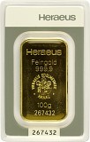 Goldbarren 100g - Heraeus
