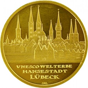 100 Euro 1/2oz Gold - 2007 Lübeck