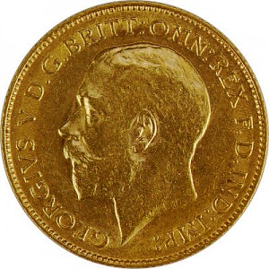 1/2 Pfund Sovereign George V. 3,66g Gold