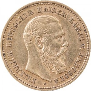 10 Mark Friedrich III. 3,58g Gold