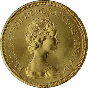 1 Pfund Sovereign Elisabeth II. Diadem 7,32g Gold