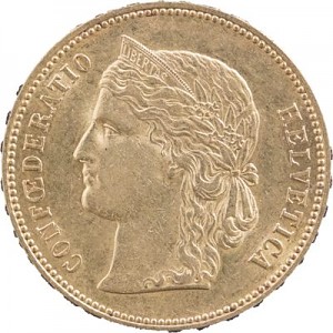 20 Schweizer Franken Helvetia 5,81g Gold