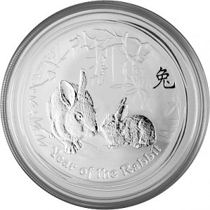 Lunar II Hase 2oz Silber - 2011