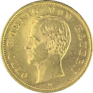 20 Mark König Otto von Bayern 7,16 Gold (1895 - 1913)