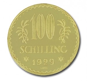 100 Schilling Österreich 21,17g Gold