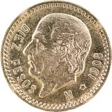 10 Pesos Mexico Hildago 7,50g Gold