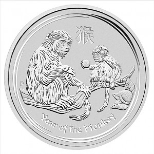 Lunar II Affe 5oz Silber - 2016